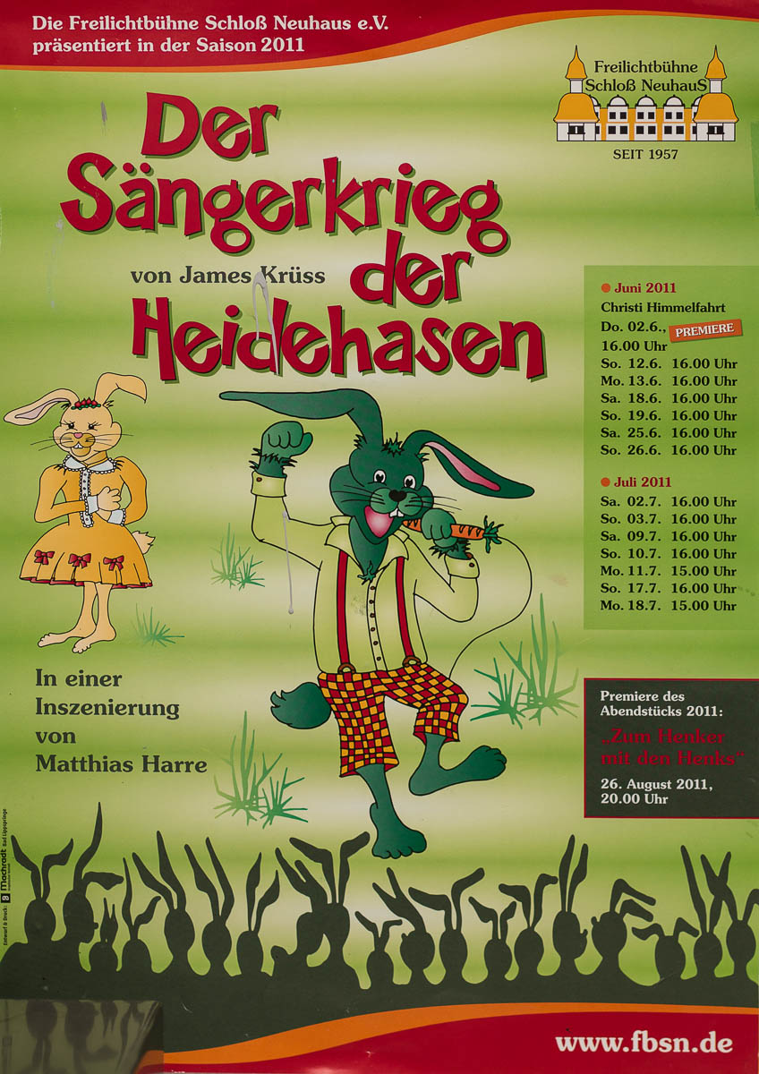 Plakat zu Der Sängerkrieg der Heidehasen