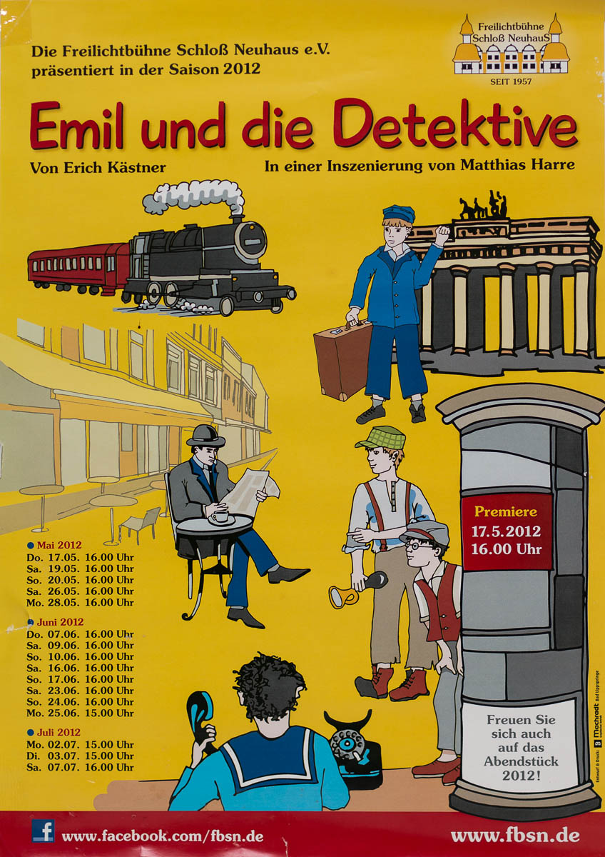 Plakat zu Emil und die Detektive