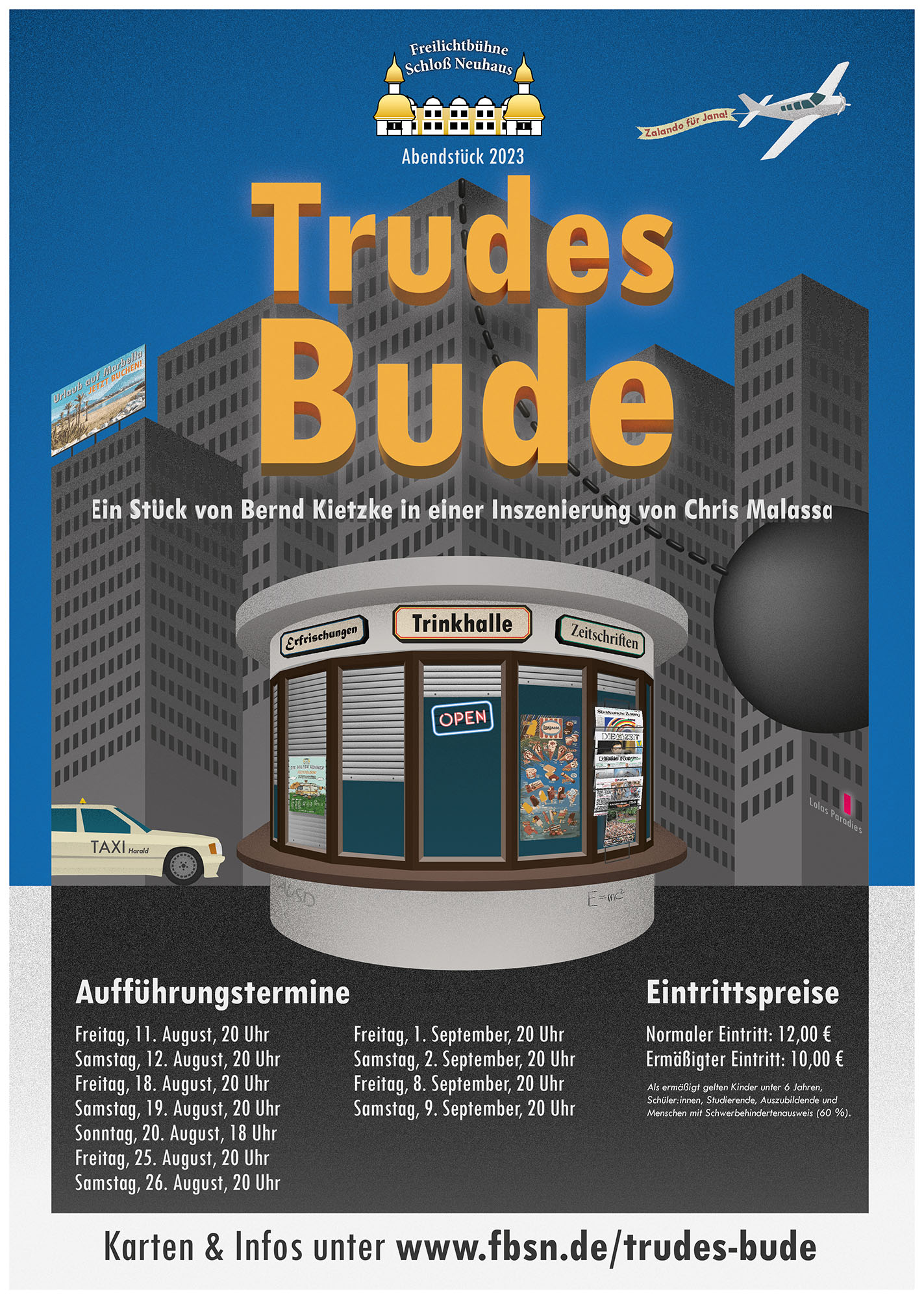 Plakat zu Trudes Bude