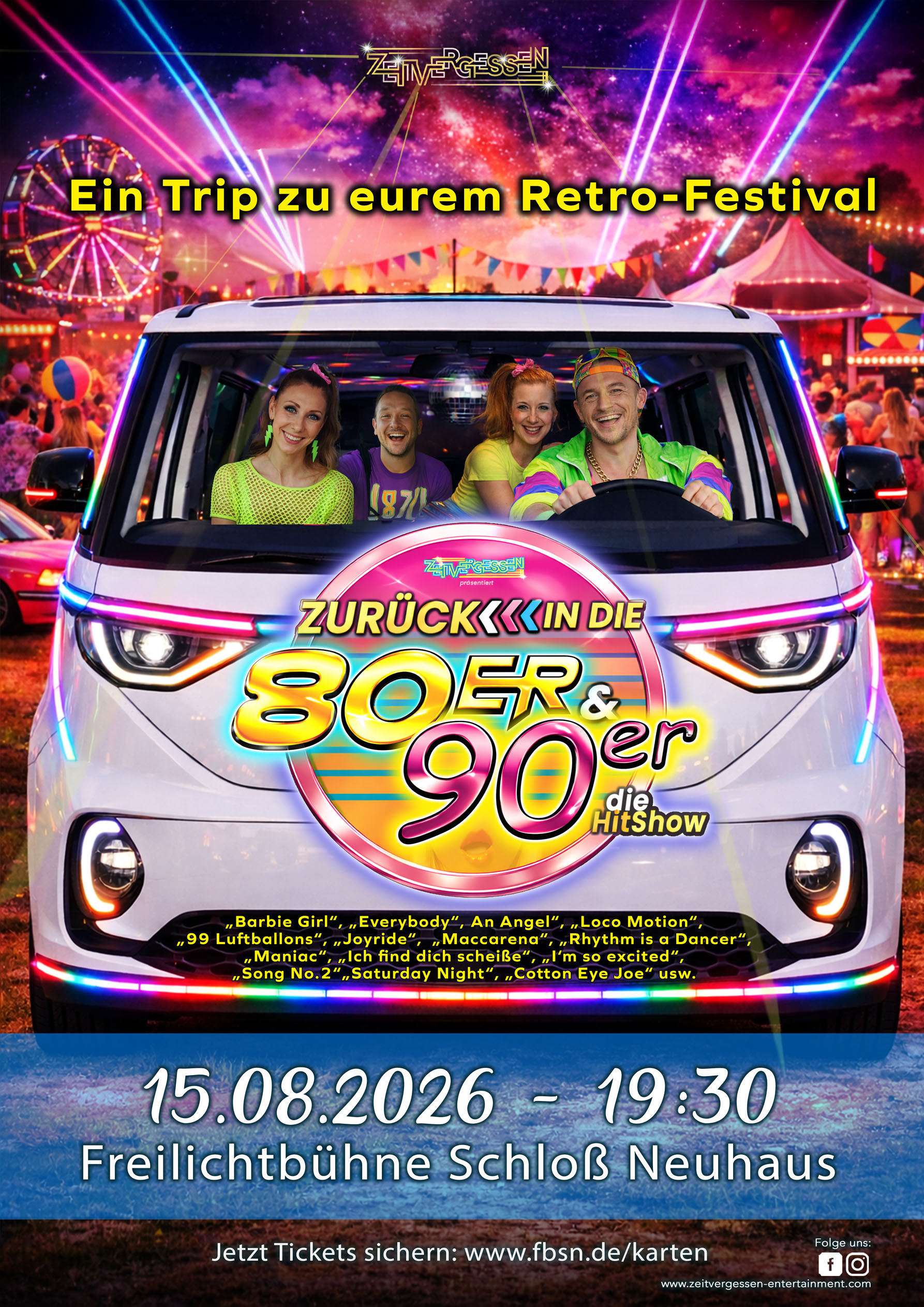 Zurück in die 80s & 90s – Die Hitshow