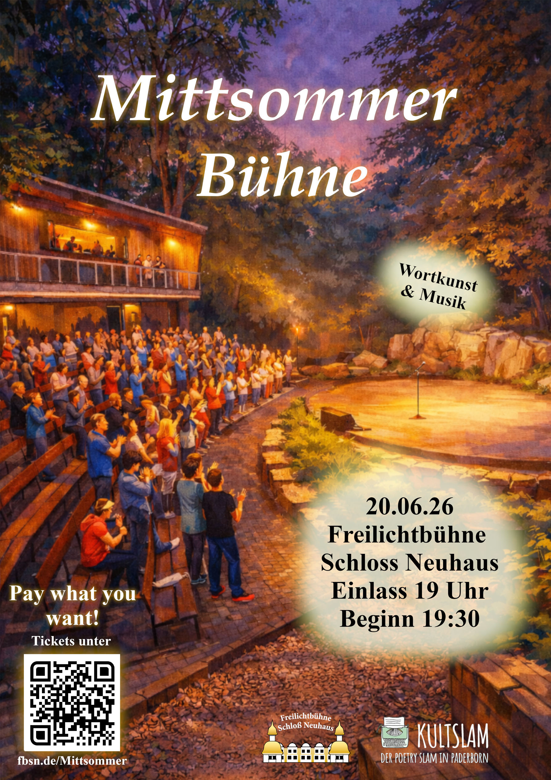 Plakat Mittsommer Bühne