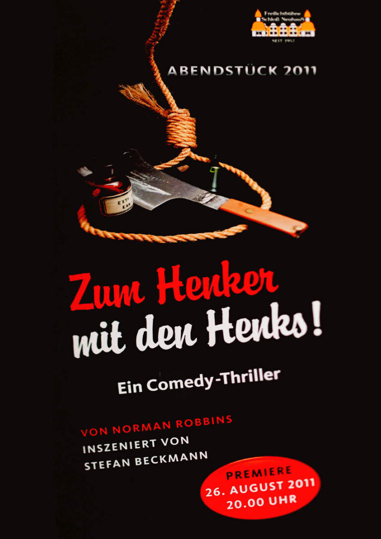Plakat Zum Henker mit den Henks