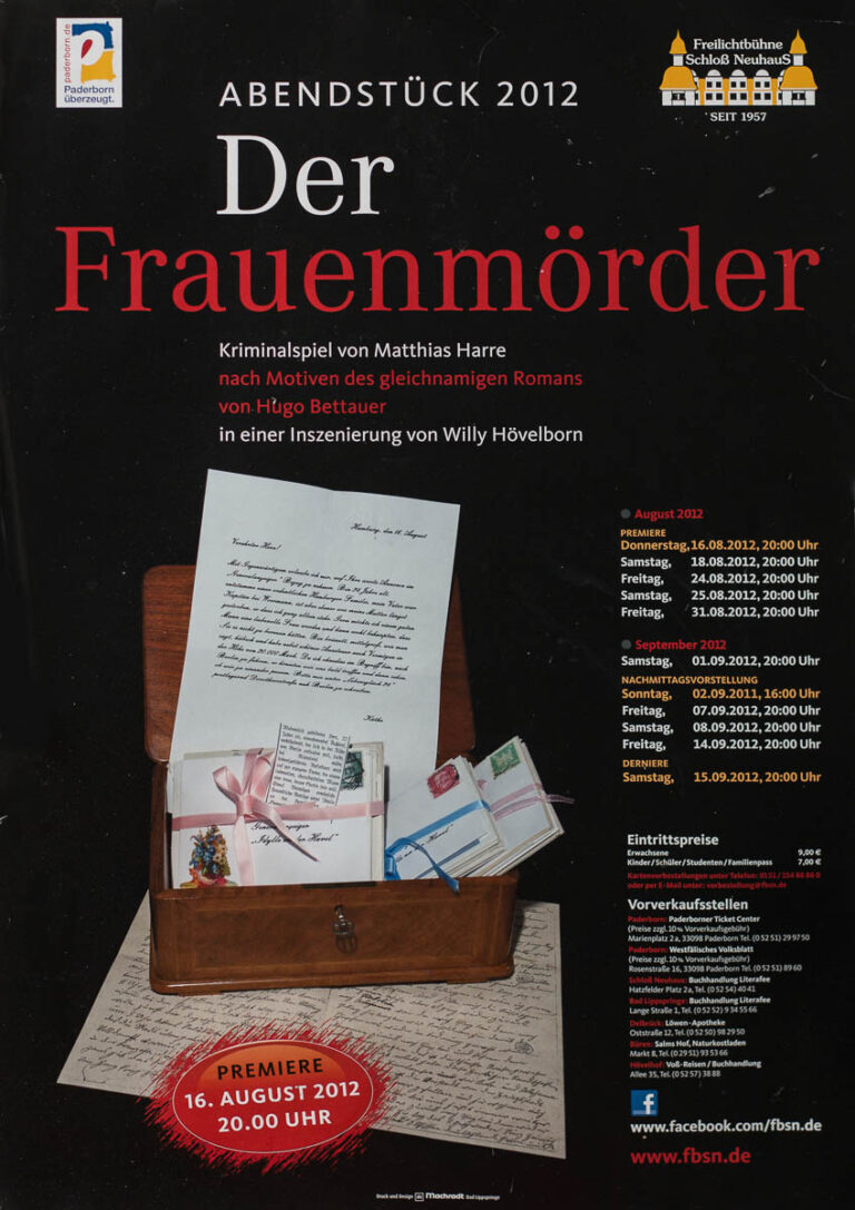 Plakat Der Frauenmörder