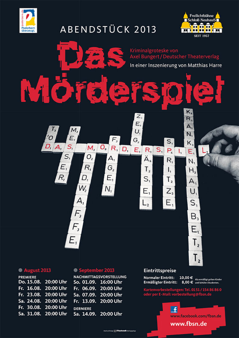 Plakat Das Mörderspiel