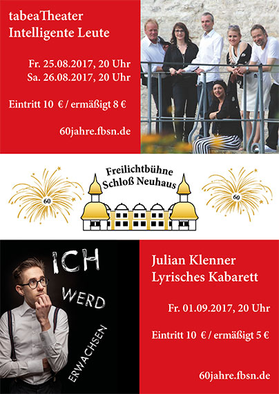 Plakat Abendprogramm zum 60-jährigen Jubiläum