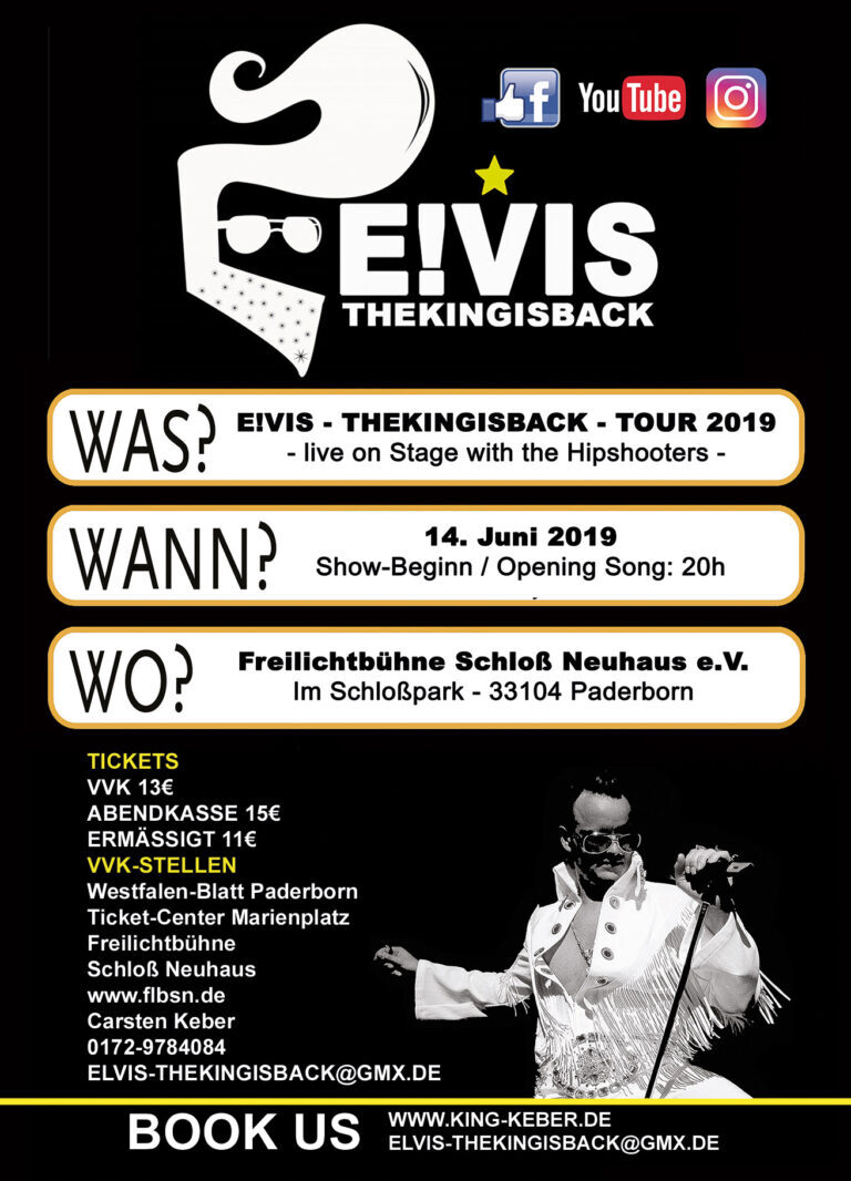 Plakat E!VIS – THE KING IS BACK